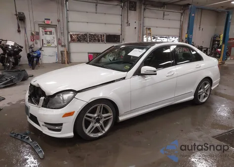 2013 Mercedes-Benz C 300 Sport 4Matic from USA, damaged, VIN WDDGF8AB4DR241594